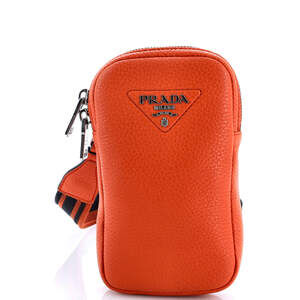 Prada Flou Phone Crossbody Vitello #227989P10B